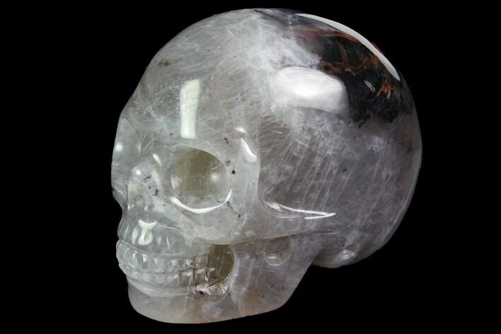 Realistic, Carved, Purple Fluorite Skull #116477